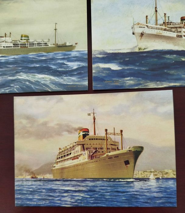 Lote de 5 Postais "Companhia Colonial de Navegação"