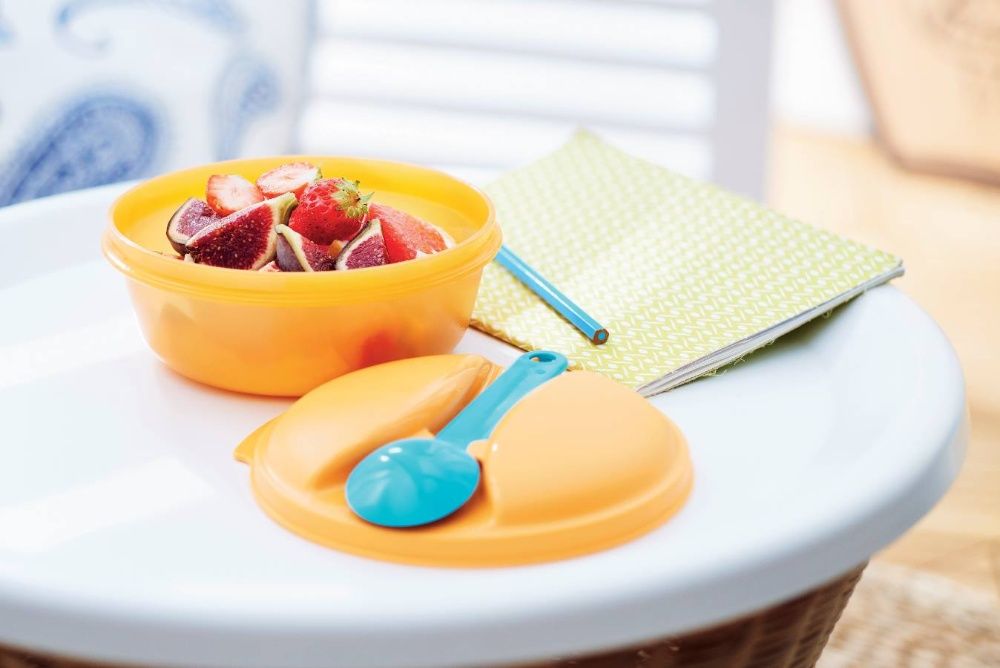 Lanchonete para Sobremesa com colher (novo) - Tupperware