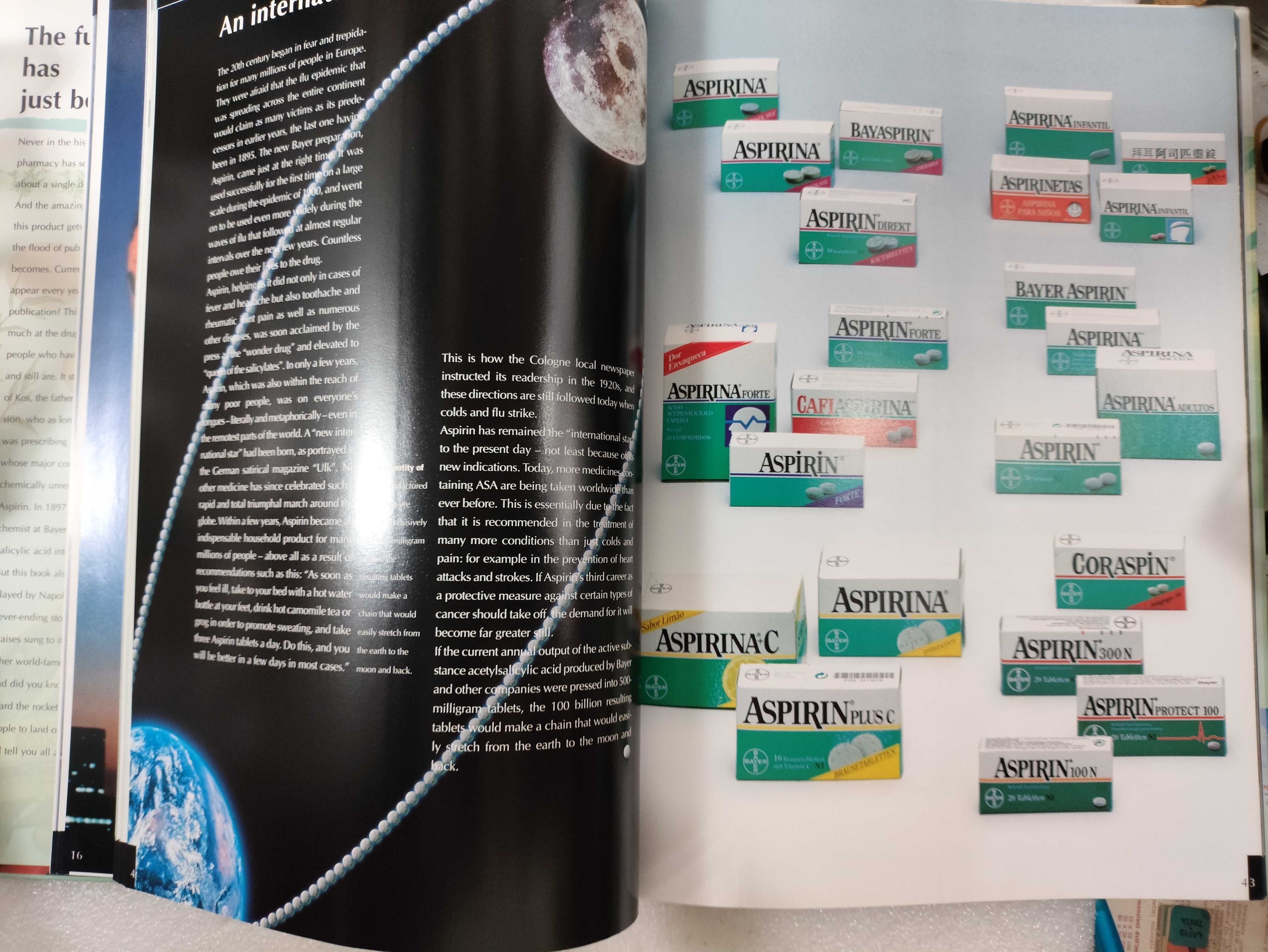 Livro 100 years Aspirin - The future has just begun