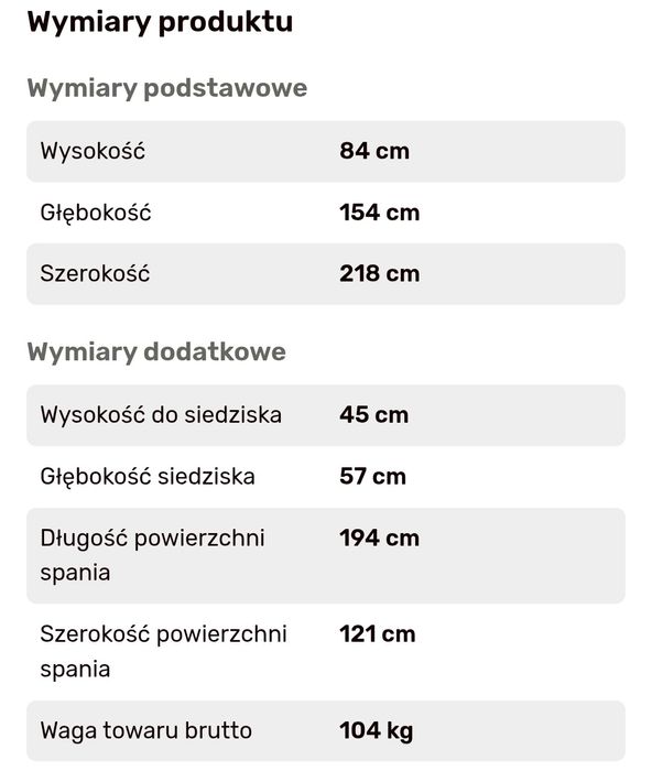 Sofa Narożnik rozkładany "MALMO" Agata meble