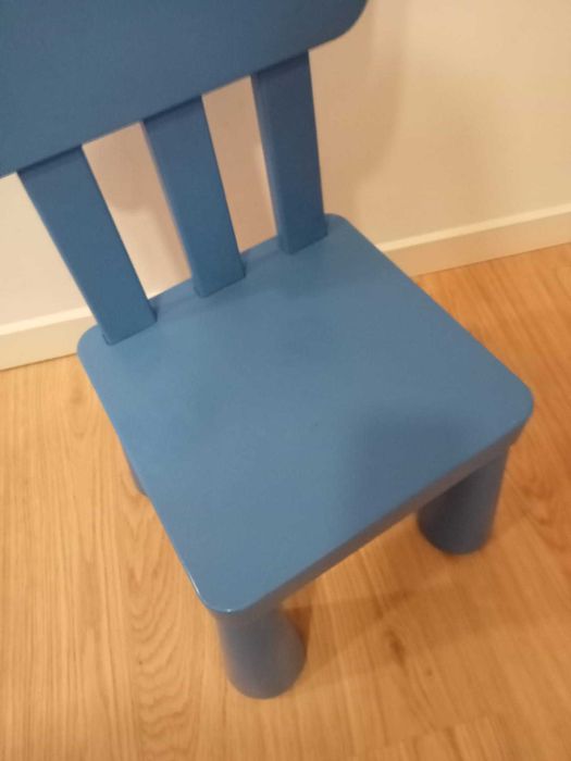 Cadeira criança azul ikea Mammut