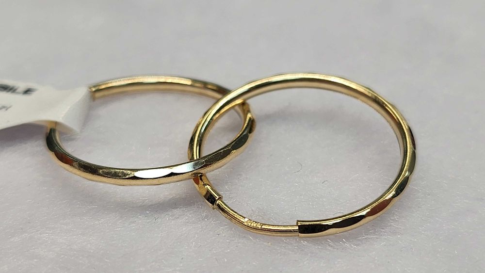 PIĘKNE ZŁOTE KOLCZYKI 585 1,12G Nowe! Best Mobile Lombard Nr.1408