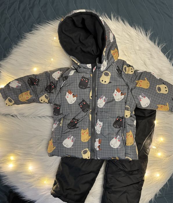 Дитяча зимова куртка, комплект на дівчинку, хлопчика