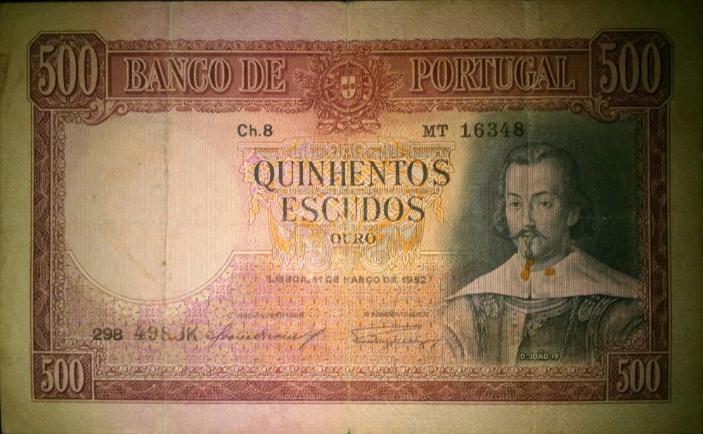 500 Escudos D.João IV