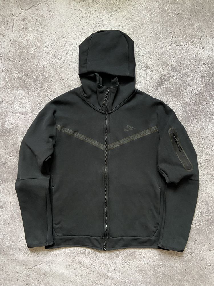 Чоловіча кофта Nike Tech Fleece чорне худі нові коллекціі