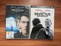 Matt Damon Clint Eastwood, 2 x dvd. Invictus, Medium.