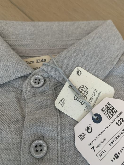Polo Zara 7 anos novo com etiqueta