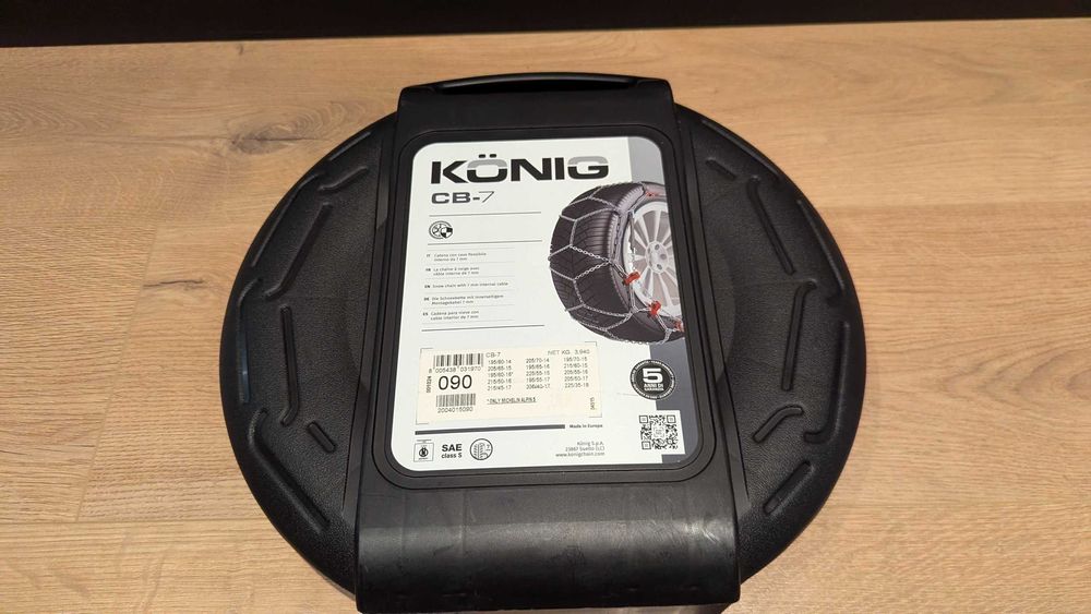 Łańcuchy śniegowe König CB-7 Gr. 90 – nowe! m. in. 205/55 R16