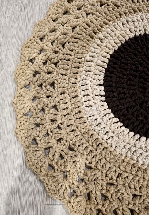 Dywanik handmade ze sznurka bawełnianego