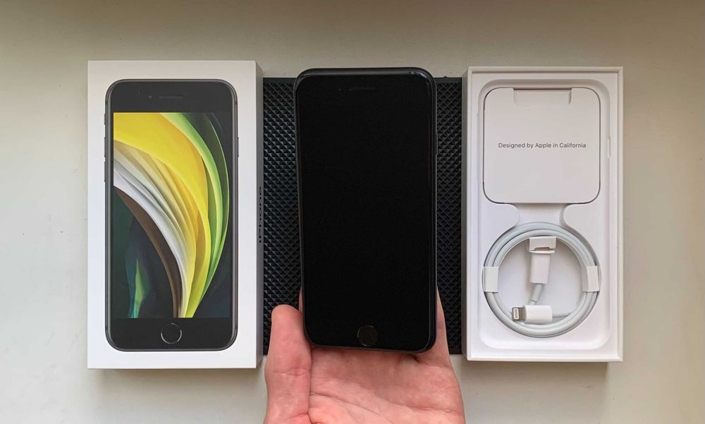 НОВЫЙ - iPhone SE 2020 - 128 гб - NEVERLOCK - 100% АКБ - BLACK