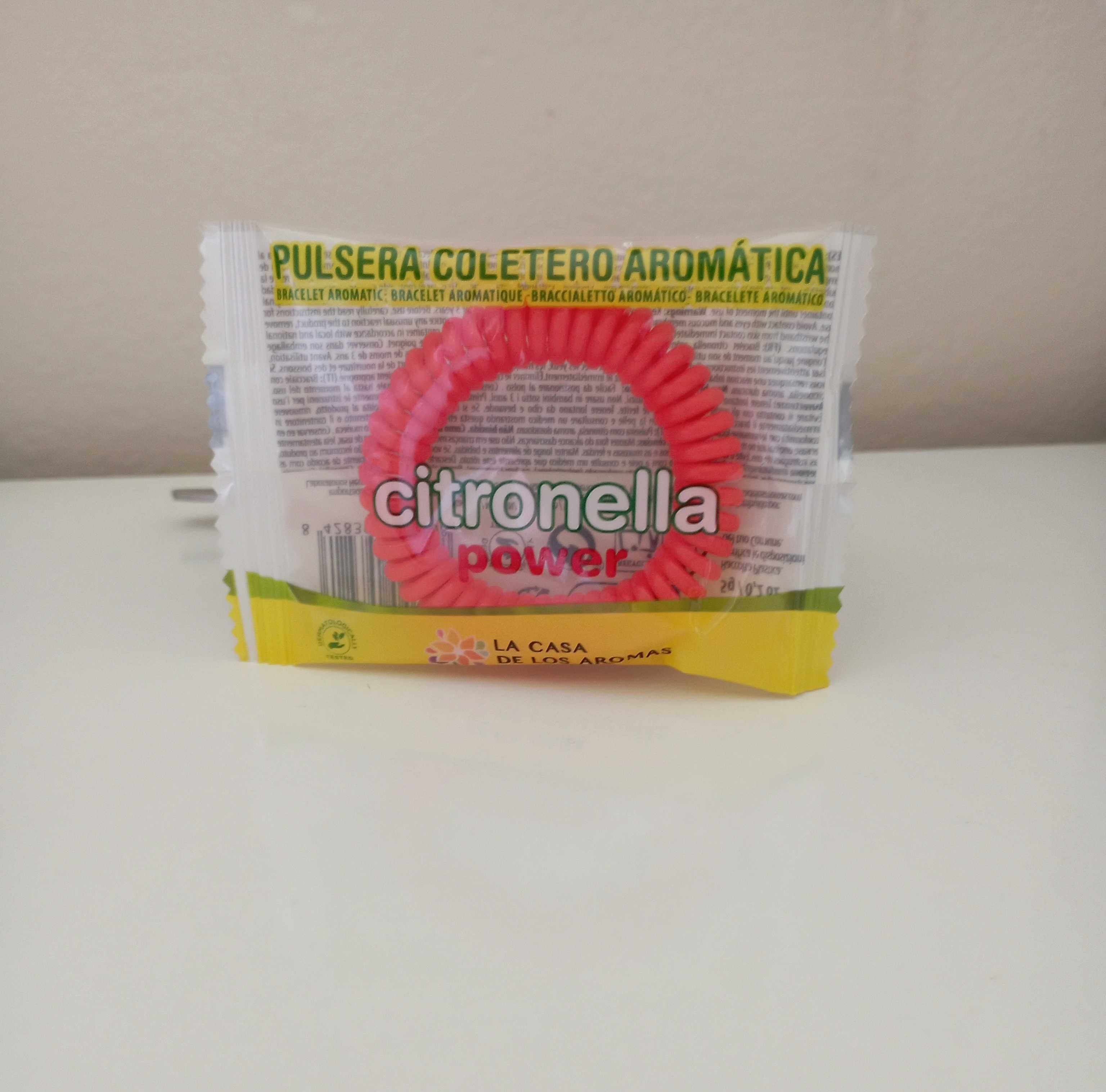 Pulseiras com citronela (mosquitos)