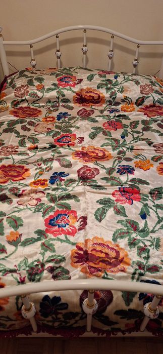 Colcha Flores Rosa Forte