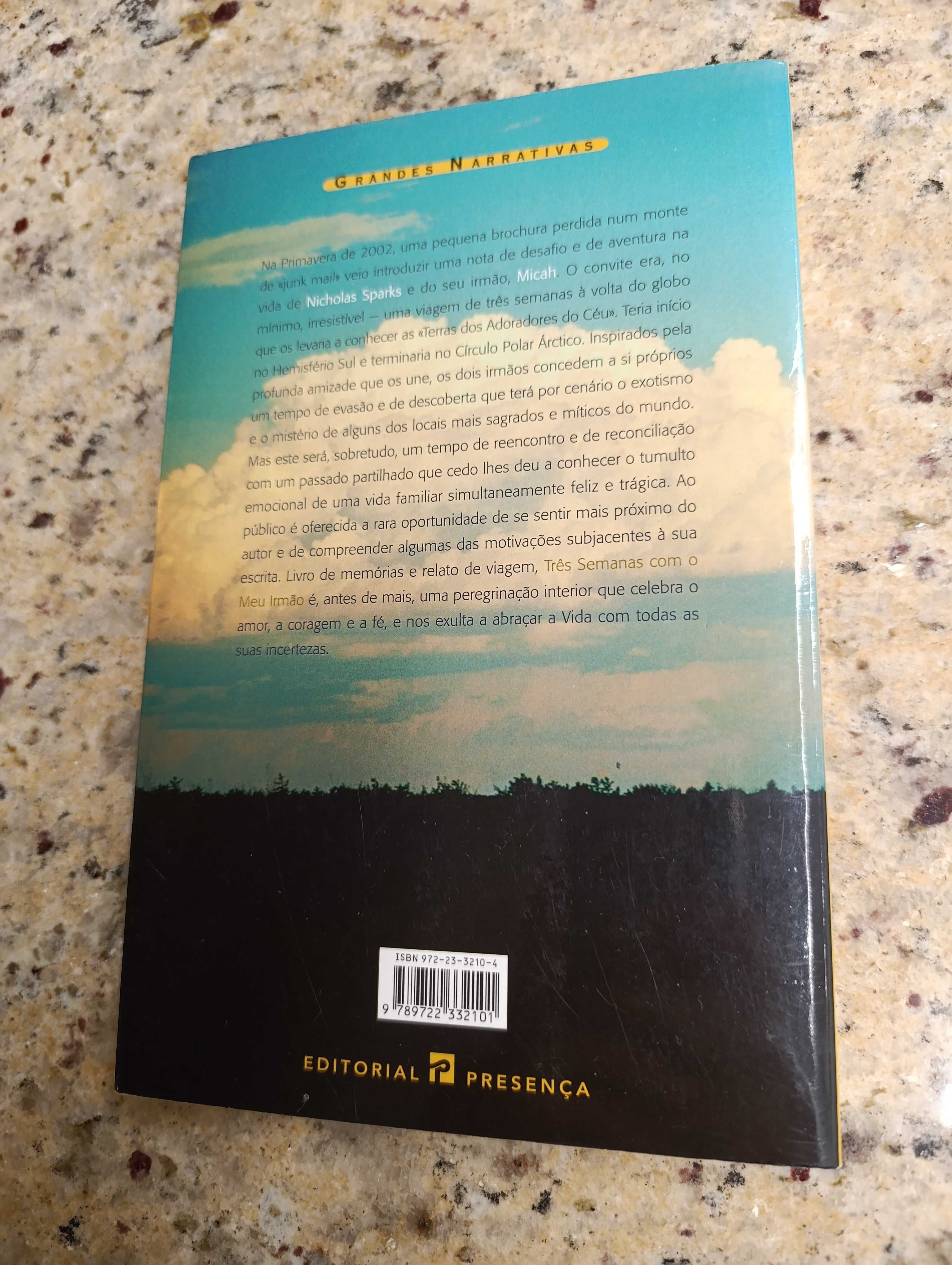Três Semanas com o meu Irmão - Nicholas Sparks e Micah Sparks