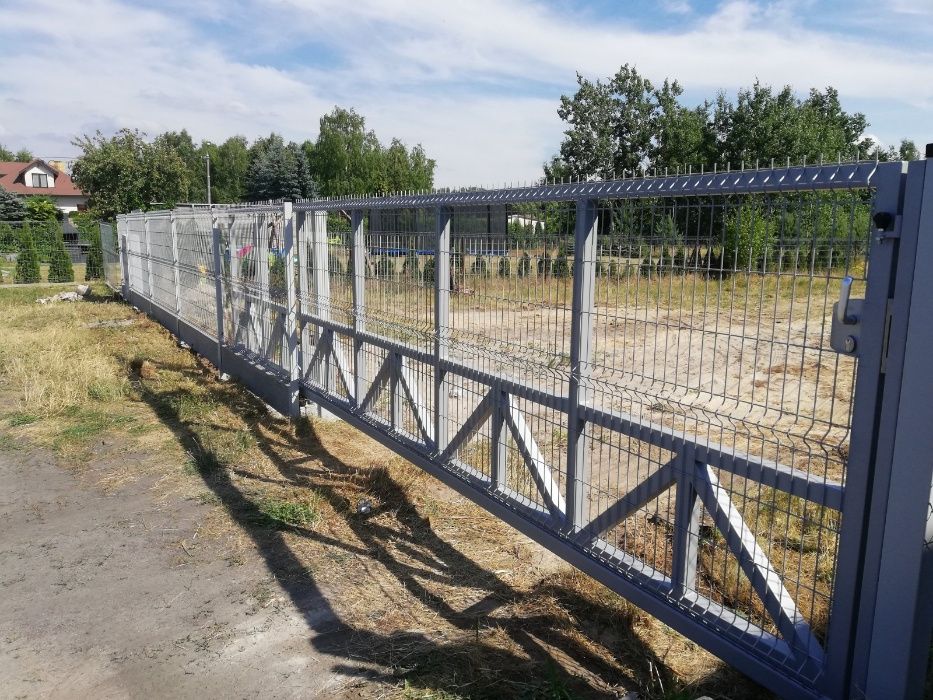 Ogrodzenia panelowe 3D  + podmurówka z montażem BRAMY/FURTKI