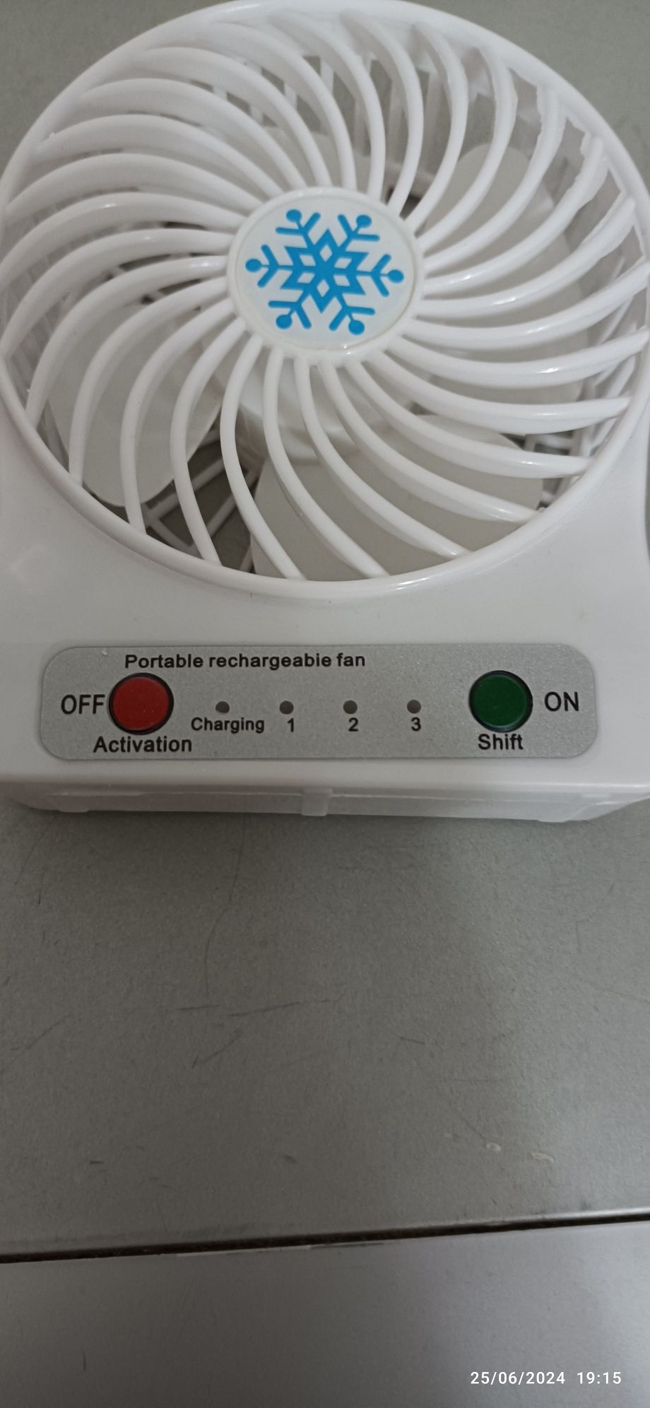 Ventoinha c/Baterias Com ligação USB