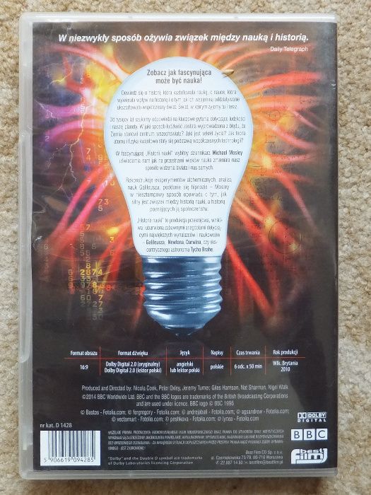 2x płyty DVD Historia Nauki lektor