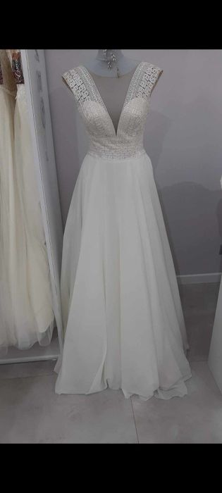 Suknia Ślubna + bolerko styl Boho