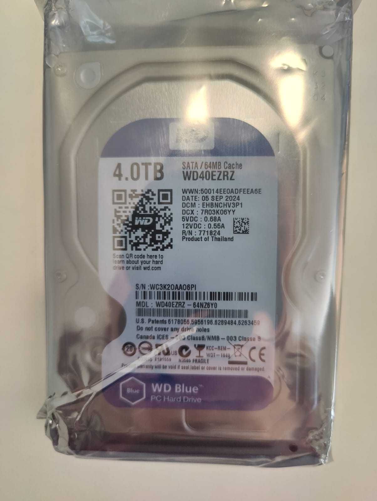 WD BLUE 4TB 7200rpm 64MB SATA III 3.5'' WD40EZRZ-64NZ6Y0
