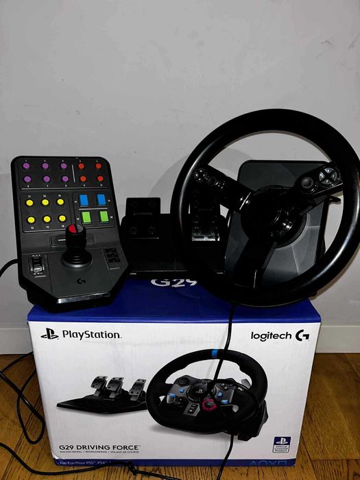 Logitech Saitek – kierownica + pedały – stan bardzo dobry