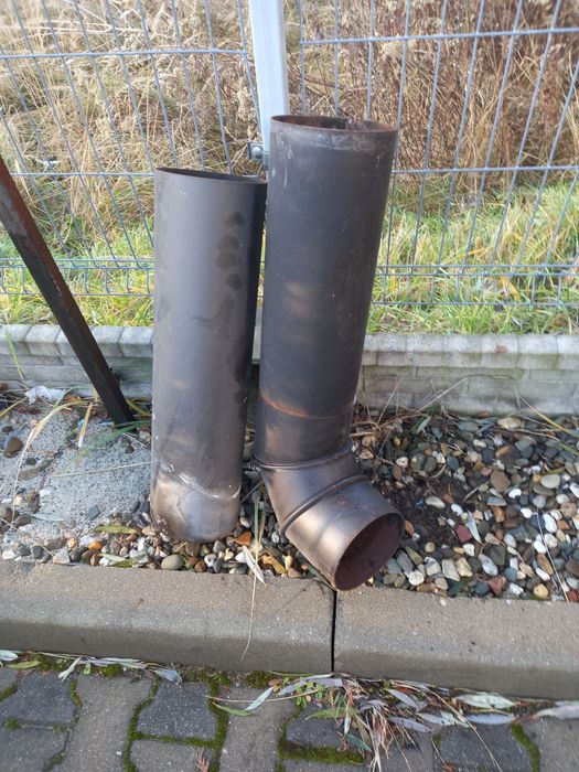 Rura do kominka z kolanem kominowa