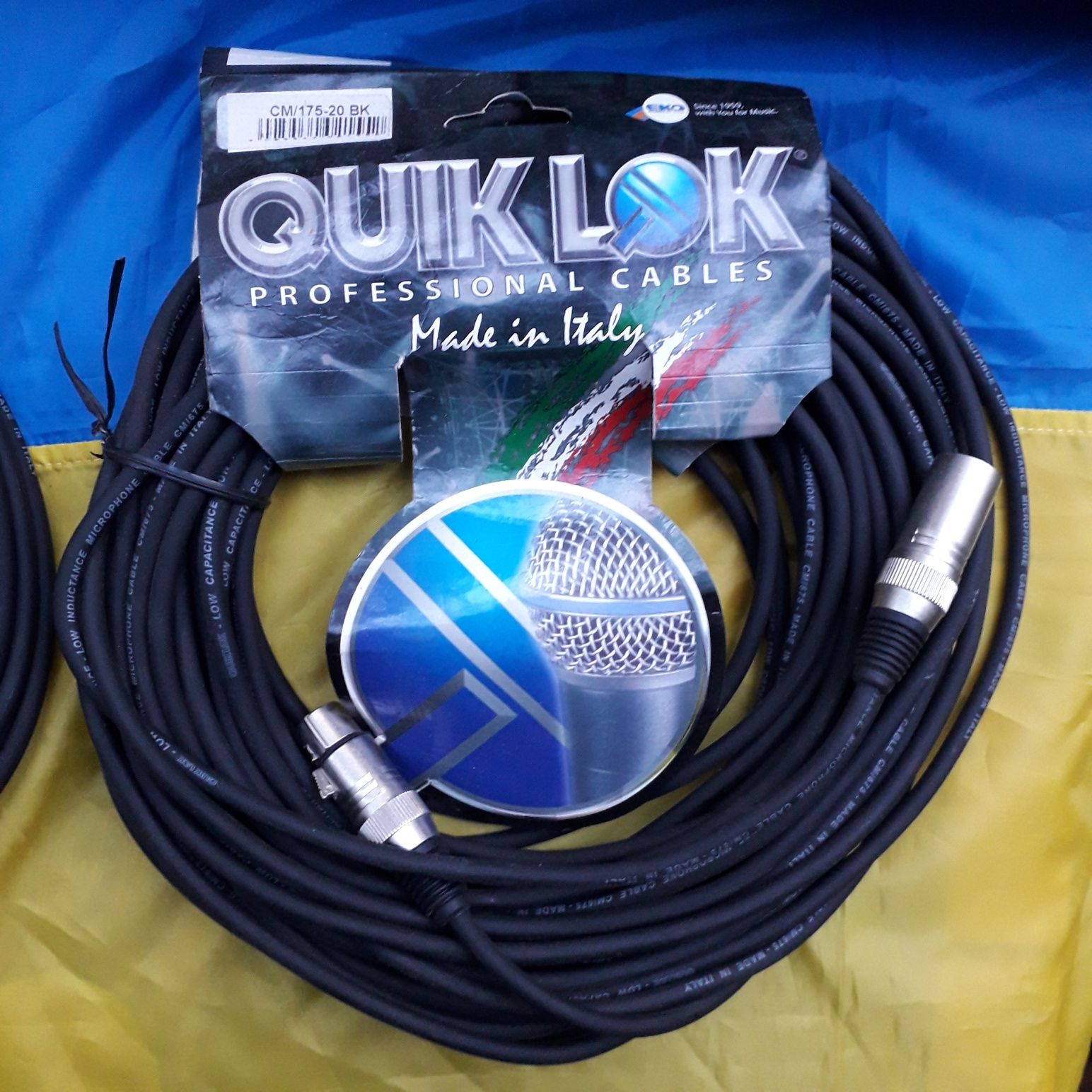 Професiйний iталiйський мiкрофонний кабель Quilk lok