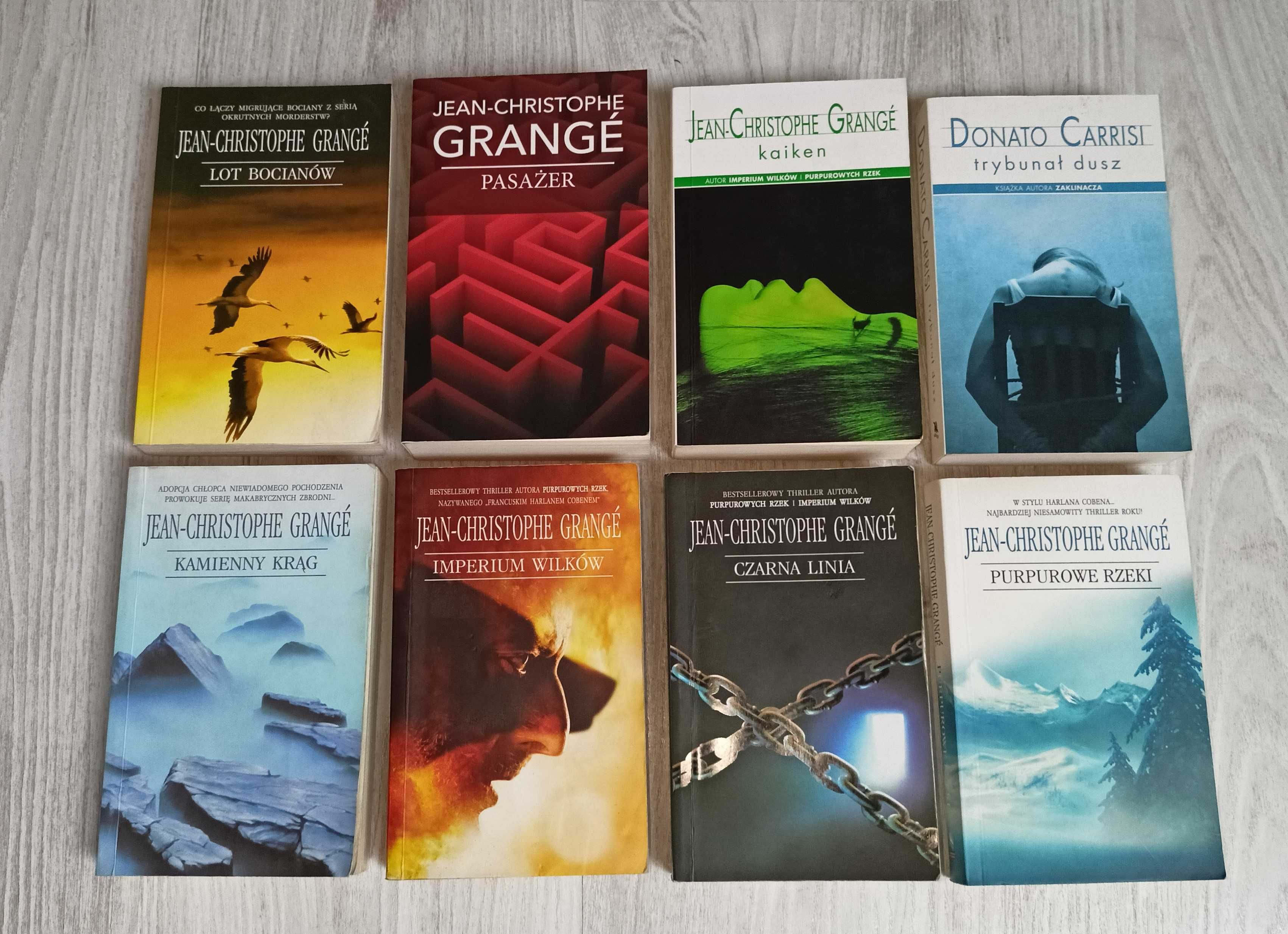 Grange Kamienny krąg Lot bocianów Kaiken Czarna linia Purpurowe rzeki