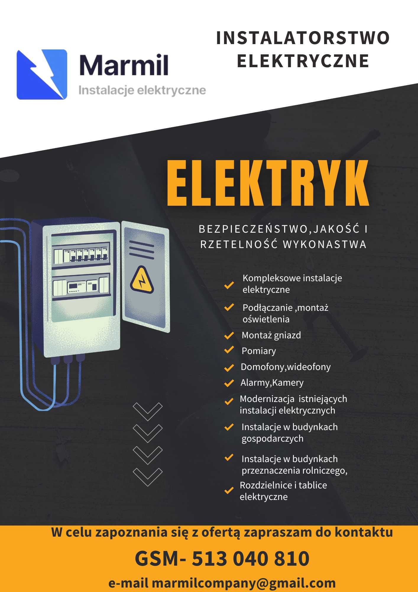 Elektryk, Białystok , Instalacje elektryczne