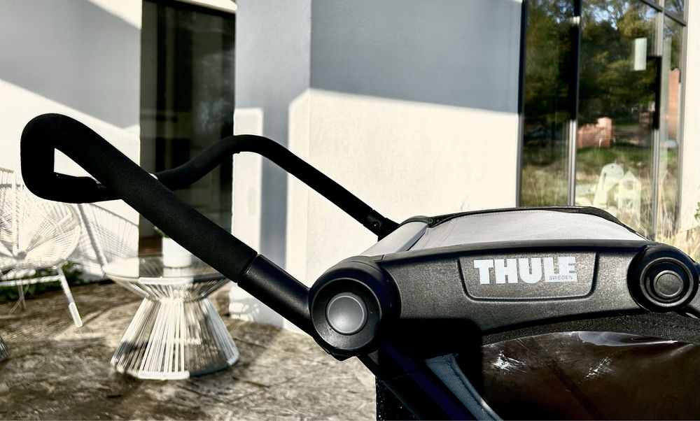 Thule Chariot Lite 1 przyczepka rowerowa nowy model szaro-czarna wózek