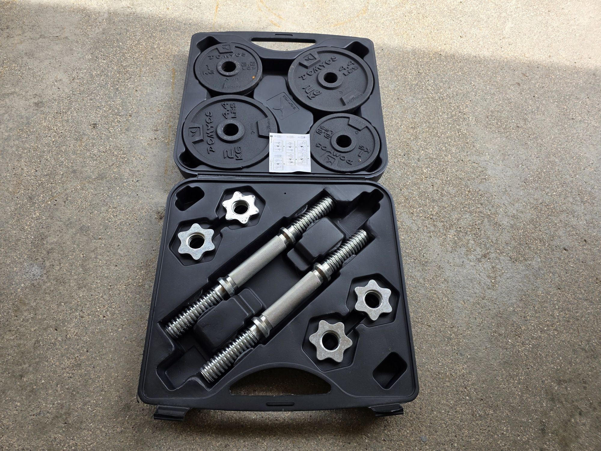 Conjunto hateres de 20kg + barra musculação
