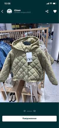 Куртка Zara весна 4-5 років 110 розмір