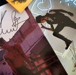 Dawid Kwiatkowski dwa plakaty z autografami kolekcja vintage