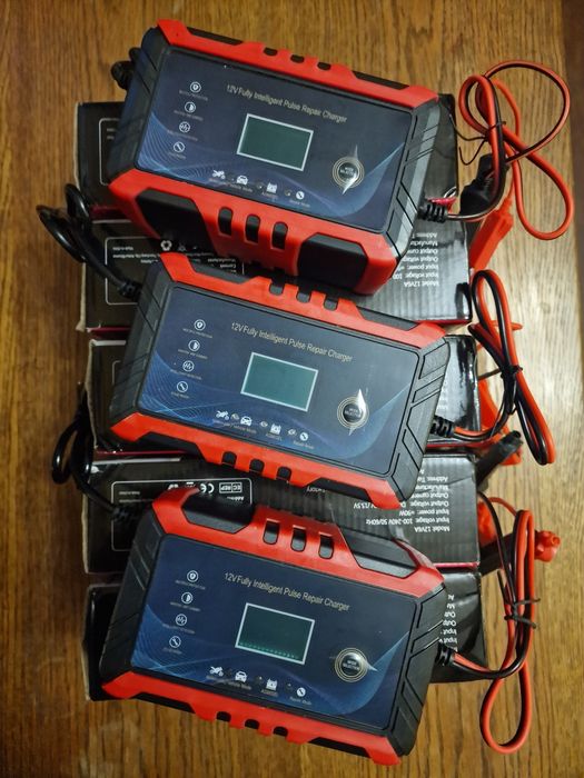 ЗАРЯДНИЙ ПРИСТРІЙ 12 В, 6А для акумулятора GEL AGM EFB | імпульсний