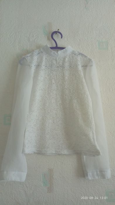 кружевная блузка 1-2 класс