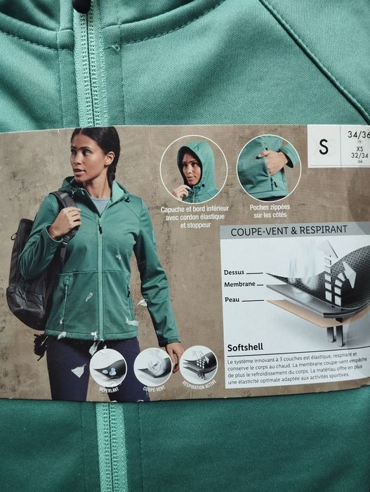 Rocktrail, женская термо куртка Softshell - водоотталкивающие/ветрозащ