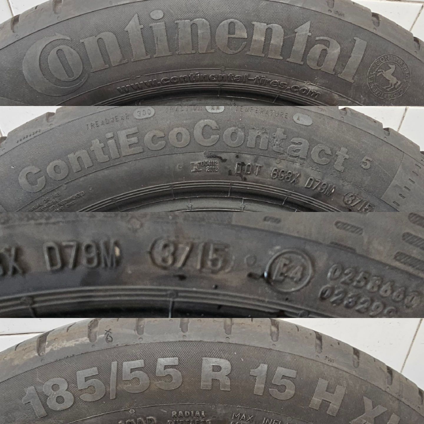 Vendo Pneus Usados  185.55R15 88H