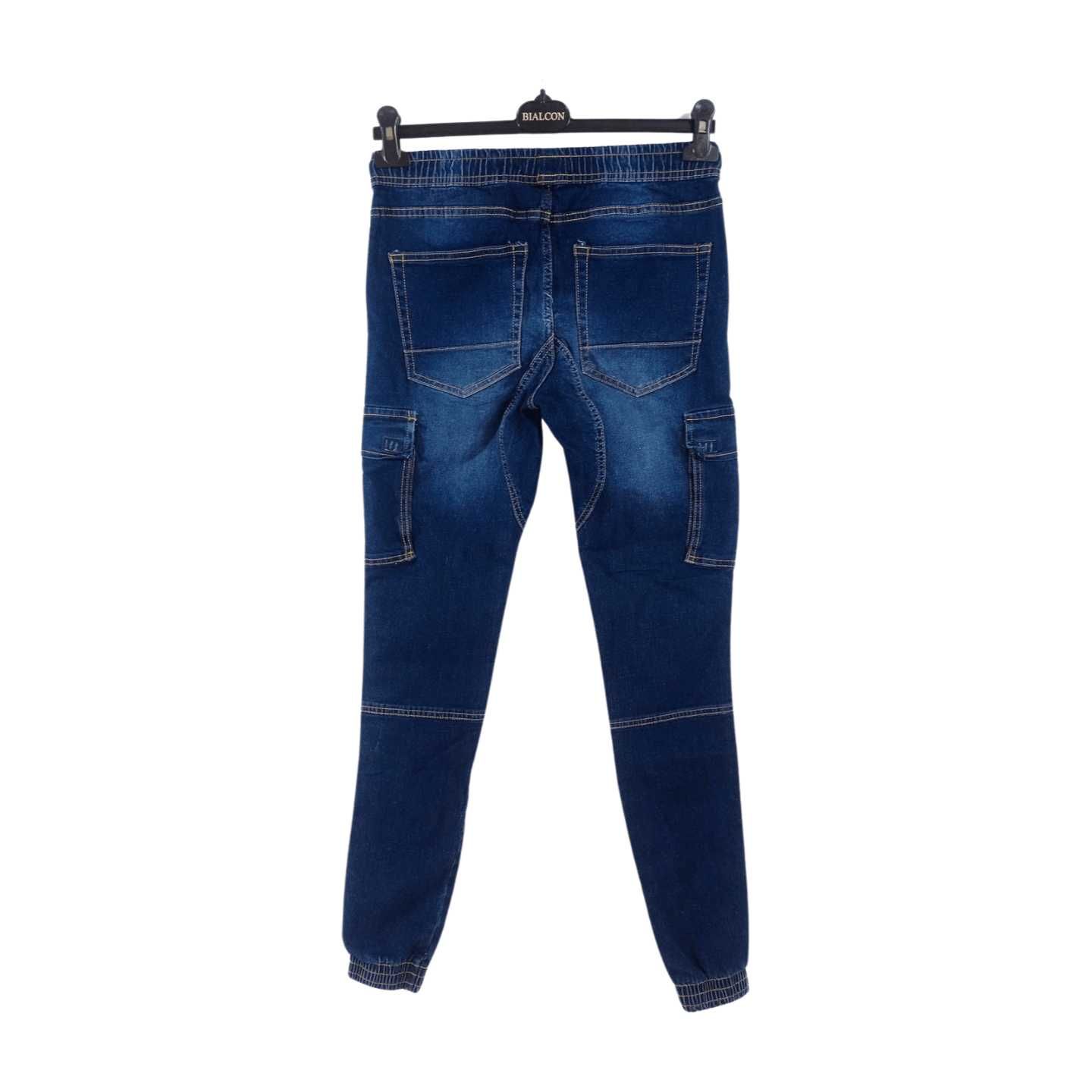 Spodnie jeansy męskie joggery rozm. 30 dark blue