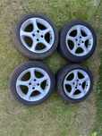 Felgi aluminiowe Nissan Micra k12, plus letnie opony 185/55 r15