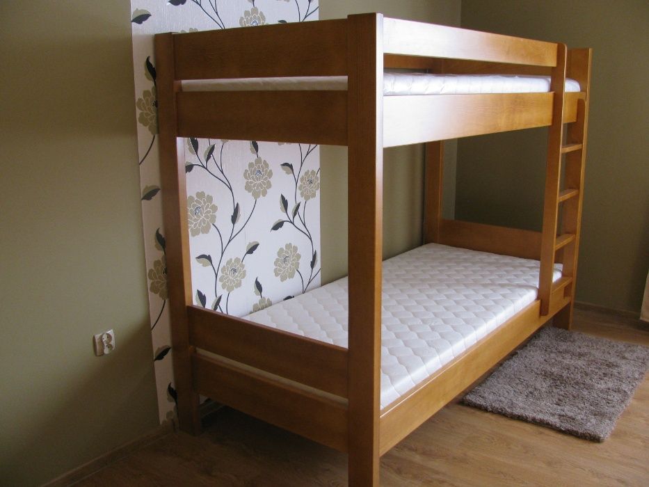 Lity buk łóżko piętrowe twardego drewna bukowe