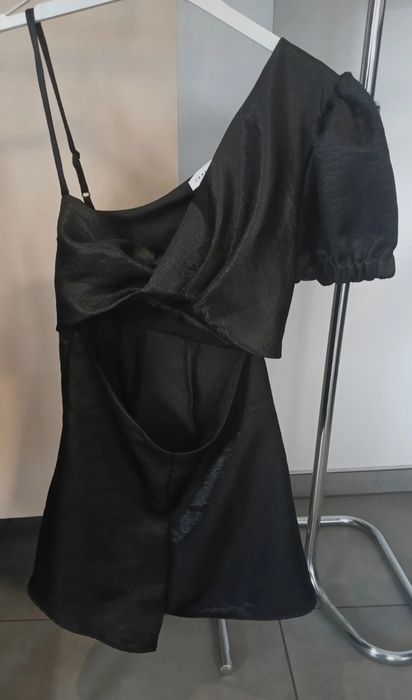 Elegancki czarny kombinezon