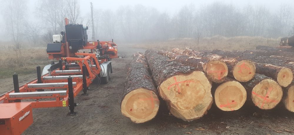 Tartak spalinowy mobilny objazdowy DOJAZD GRATIS