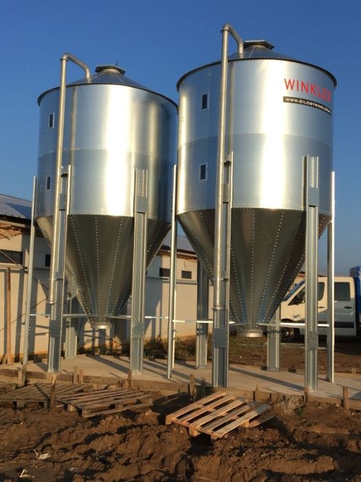 Silos zbożowy, lejowy, bin's cemenciak