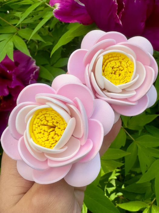 Ромашки. Заколка ромашка