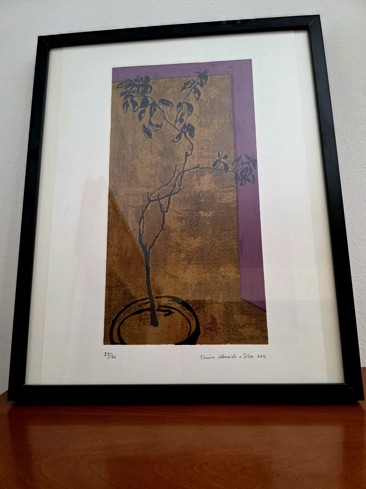 Serigrafia de Teresa Almeida e Silva