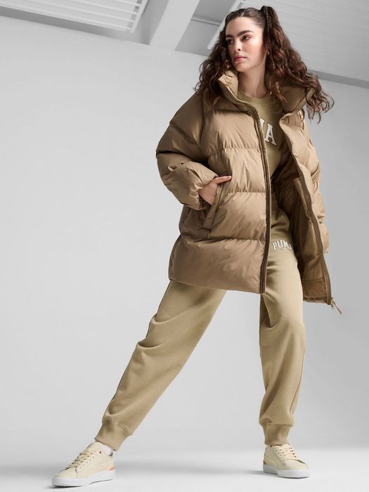 НОВИЙ PUMA ОРИГІНАЛ L XL жіночий коричневий зима пуффер 627472 67
