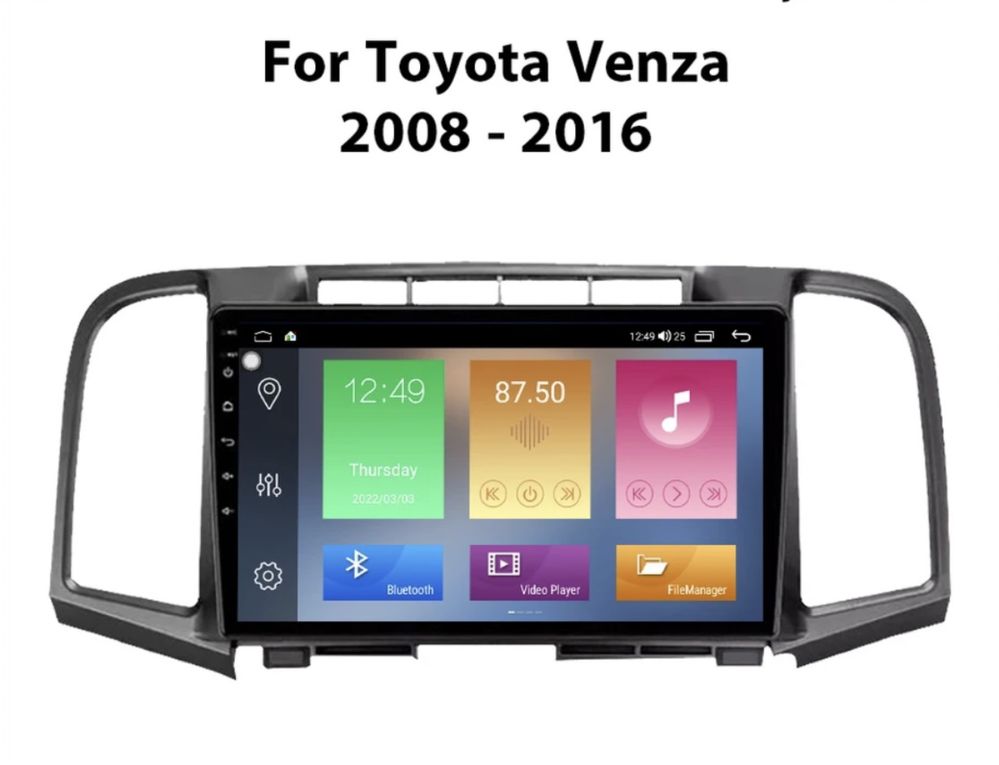 Штатная магнитола Toyota Venza (2008-2016) ANDROID10