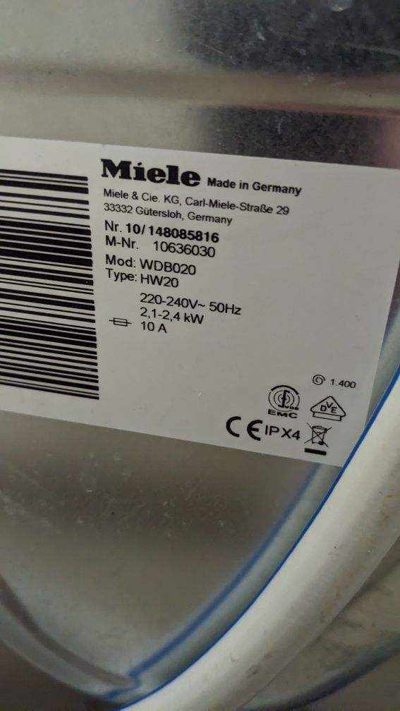 Пральна машина Miele W 1