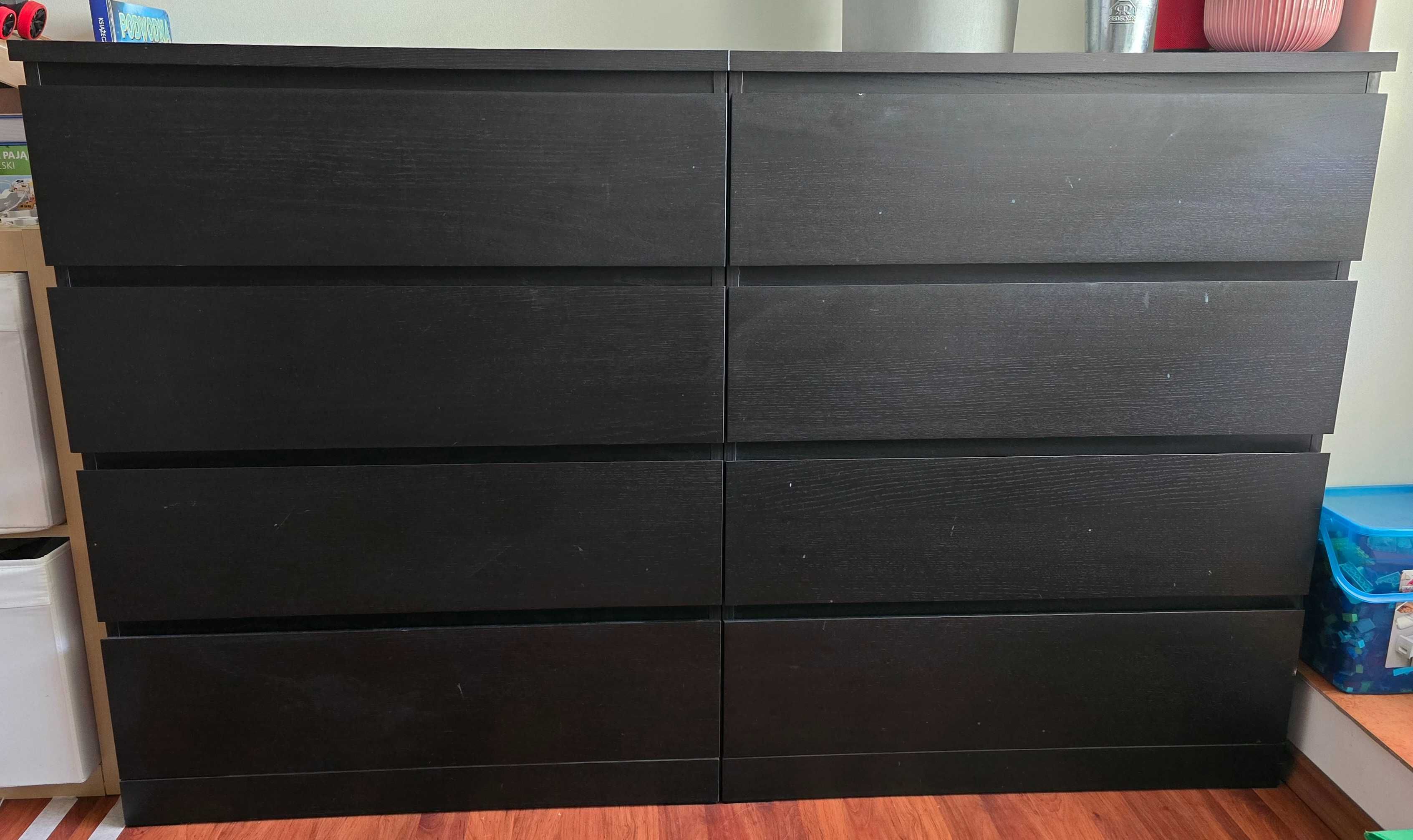 Komoda Malm Ikea, 4 szuflady, czarna