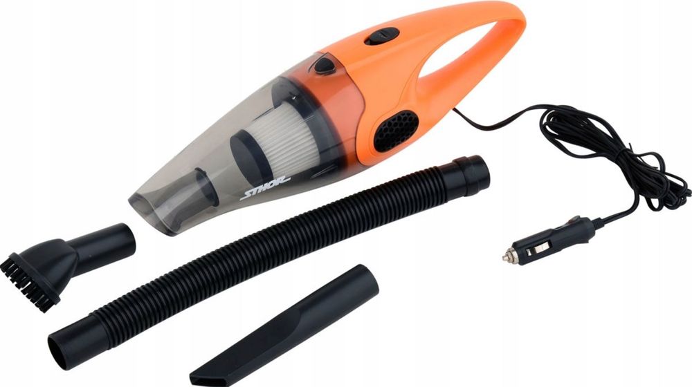 NOWY MOCNY Odkurzacz Do Auta 12V 100W HEPA Torba Gratis Końcówki