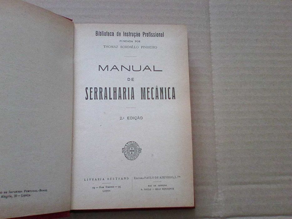 Manual de serralharia mecânica
