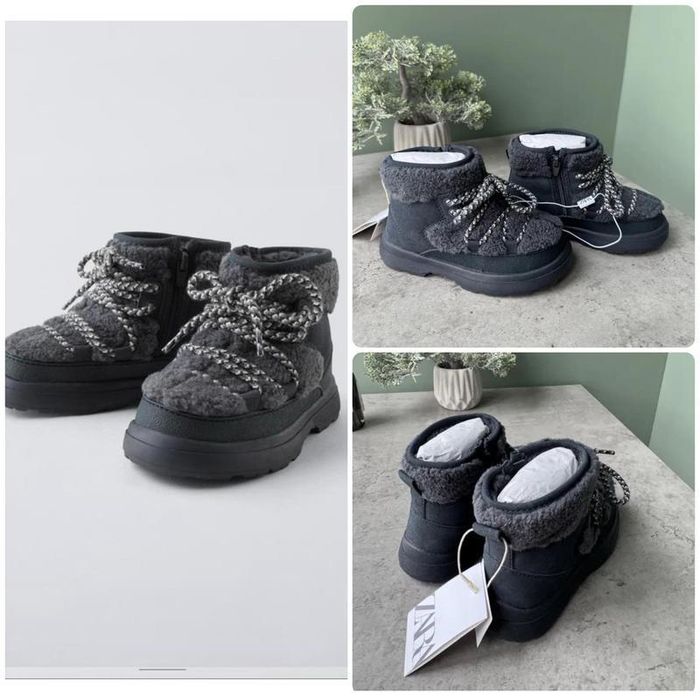 Зимові черевички ботінки zara 26 розмір